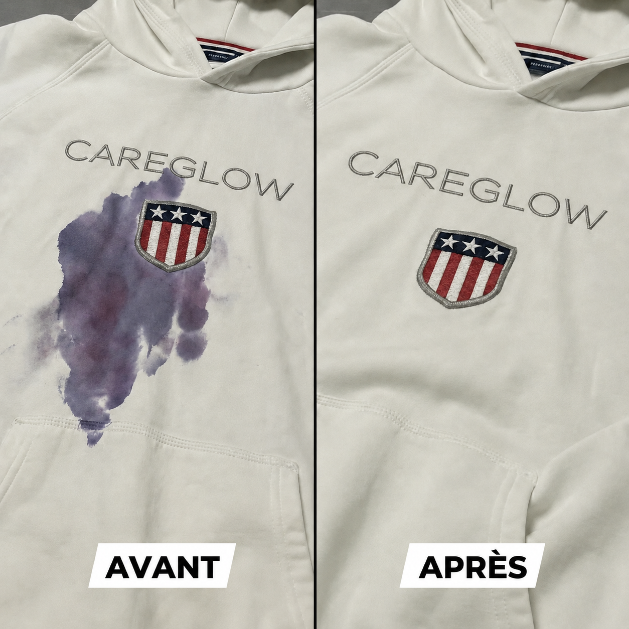 CareGlow™ Power – Élimine les taches que les autres produits ne peuvent pas enlever