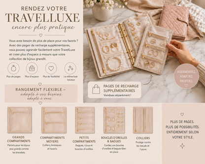 TravelLuxe – Boîte de rangement pour bijoux au quotidien et en voyage