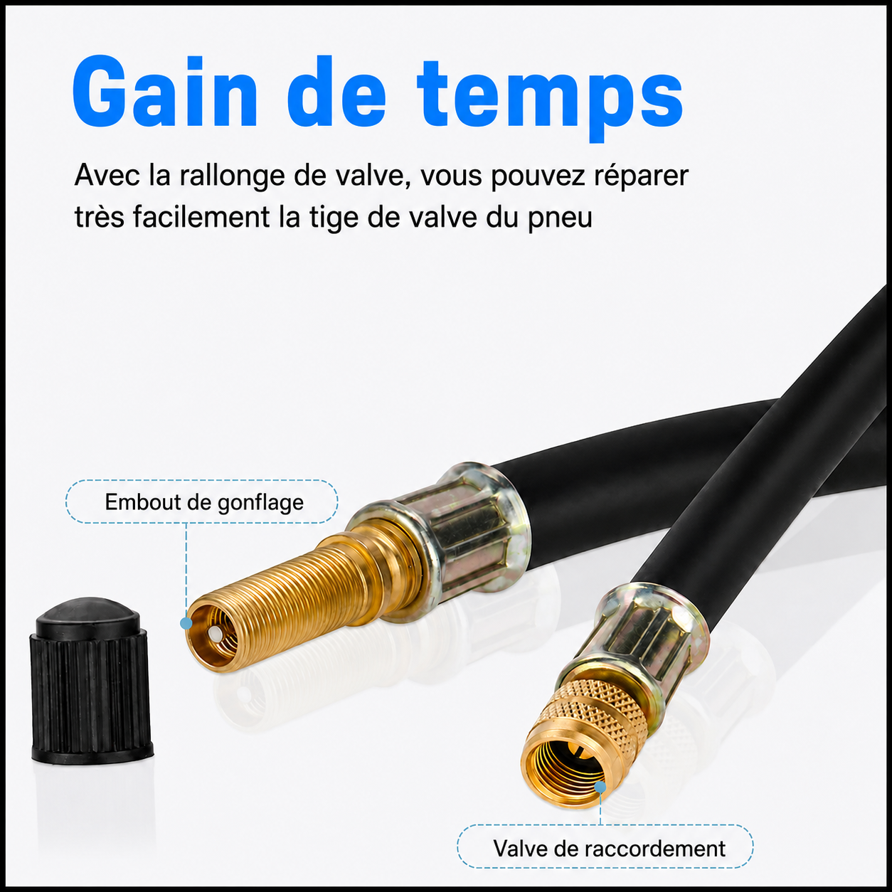 Rallonge de valve universelle