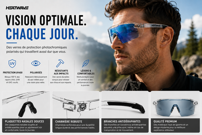 Lunettes de soleil à verres adaptatifs
