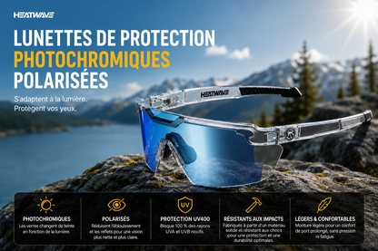 Lunettes de soleil à verres adaptatifs