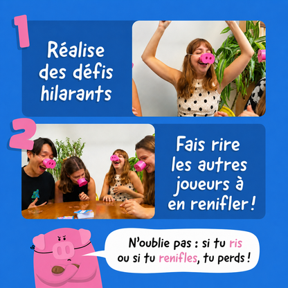 Pigsniff – Le jeu où il est interdit de rire