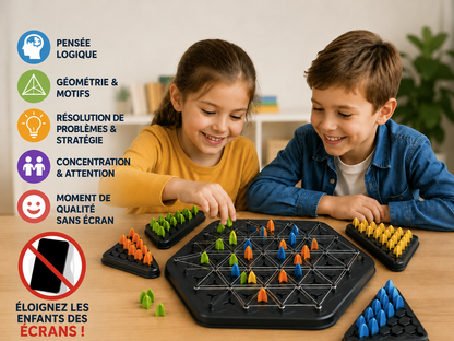 Chasse aux triangles : le jeu de société qui entraîne la logique et la géométrie