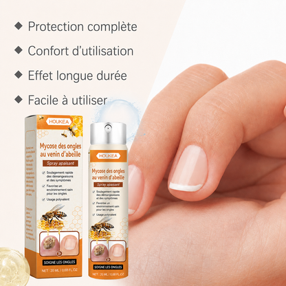 Spray au venin d’abeille contre les mycoses des ongles