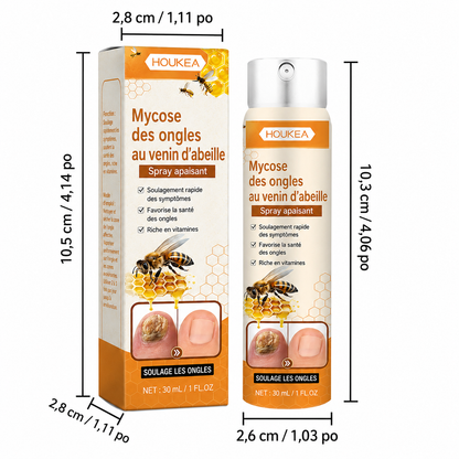 Spray au venin d’abeille contre les mycoses des ongles