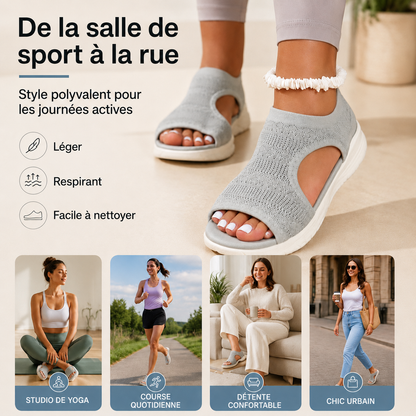 Sandales plates confortables et respirantes