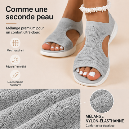 Sandales plates confortables et respirantes