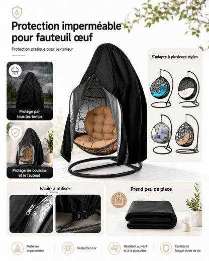 Housse imperméable pour fauteuil œuf