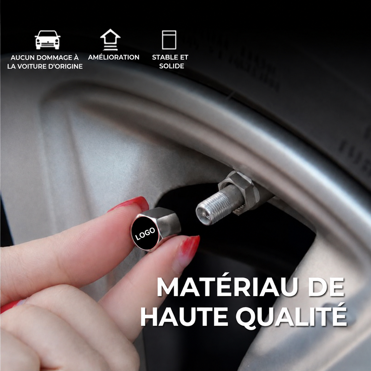 Bouchon de Valve Luxe avec Logo de Voiture