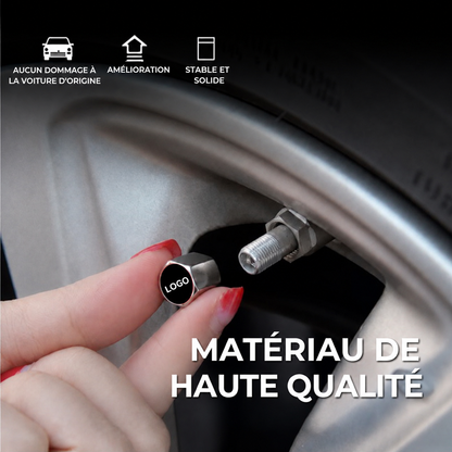 Bouchon de Valve Luxe avec Logo de Voiture