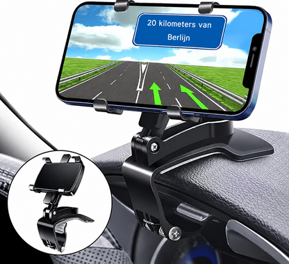 Support de téléphone de tableau de bord 360°
