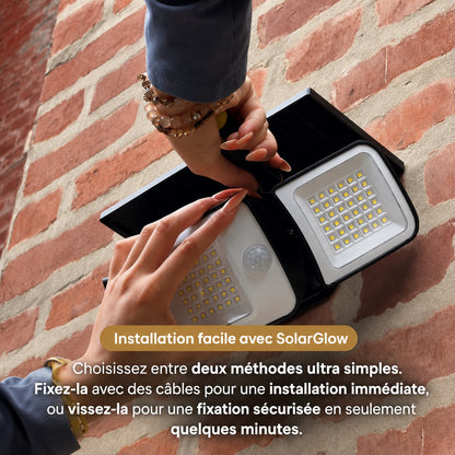 SolarGlow - Lampe d’extérieur solaire avec détecteurs de mouvement