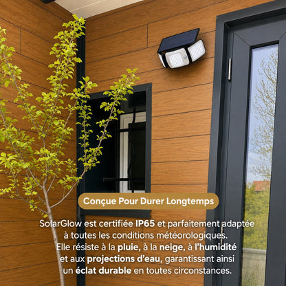 SolarGlow - Lampe d’extérieur solaire avec détecteurs de mouvement