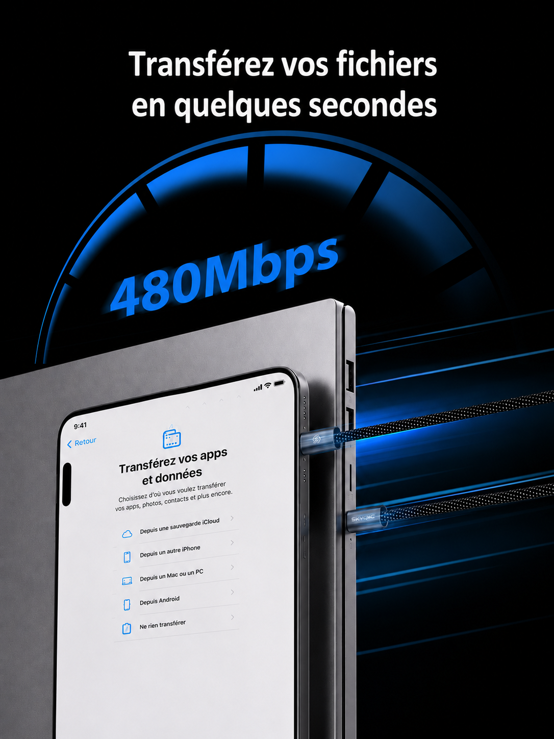 MagCable | Câble Magnétique Anti-Nœuds