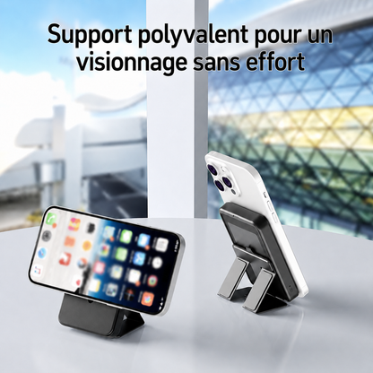 Batterie Externe Sans Fil Magnétique avec Support