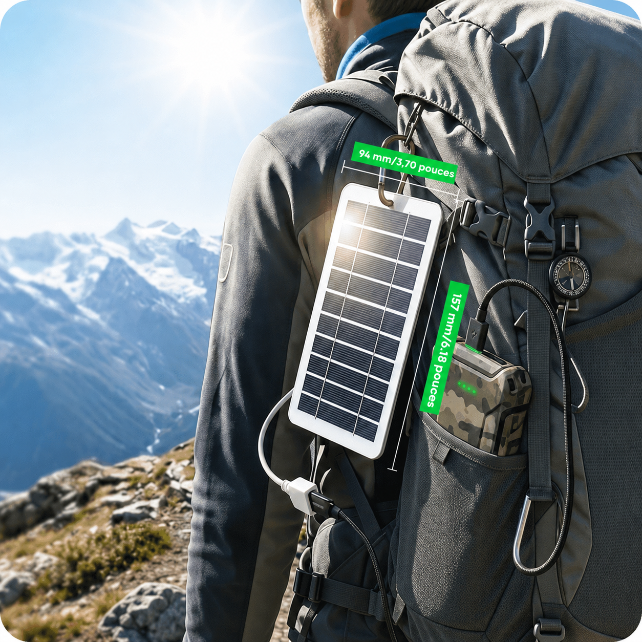Chargeur Solaire Portable