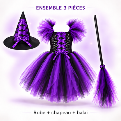 Sorcière Magique – Costume de sorcière trois pièces pour enfants
