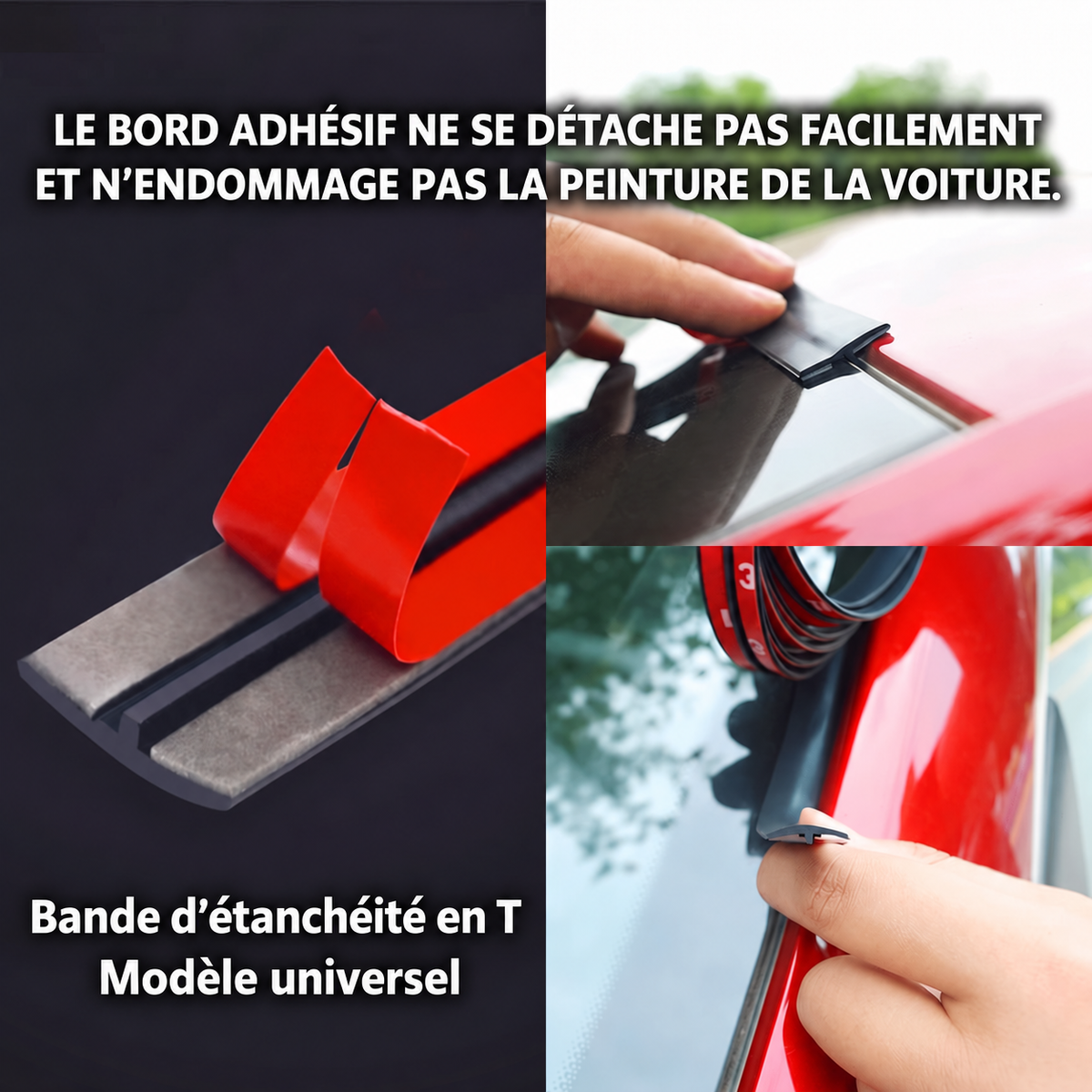 Joint d’étanchéité en caoutchouc pour voiture à découper sur mesure