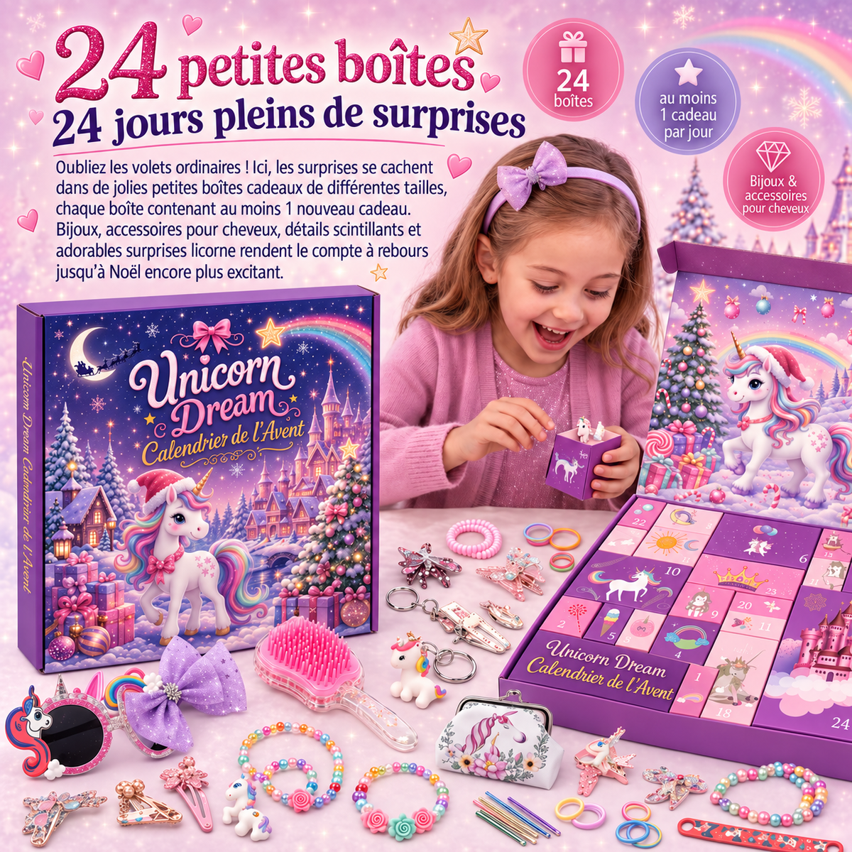 Calendrier de l’Avent Rêves de Licorne