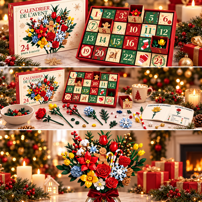 Calendrier de l’Avent Bouquet de Fleurs – Créez votre propre bouquet magique pour Noël