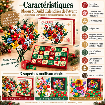 Calendrier de l’Avent Bouquet de Fleurs – Créez votre propre bouquet magique pour Noël
