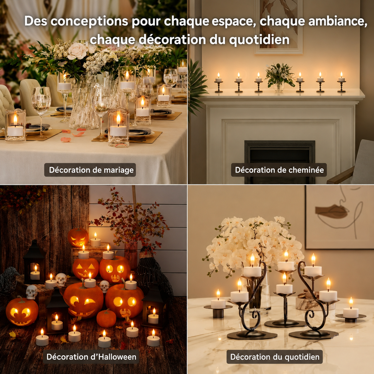 Bougies LED Rechargeables