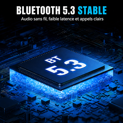 Transmetteur FM Bluetooth universel - Streaming musical sans fil et appels mains libres