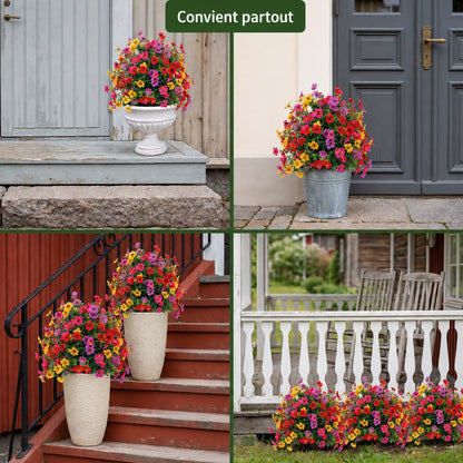 FloraLux - Fleurs Artificielles Haut de Gamme pour Entrée et Terrasse