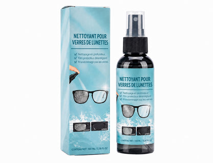 Spray réparateur pour rayures sur verres de lunettes