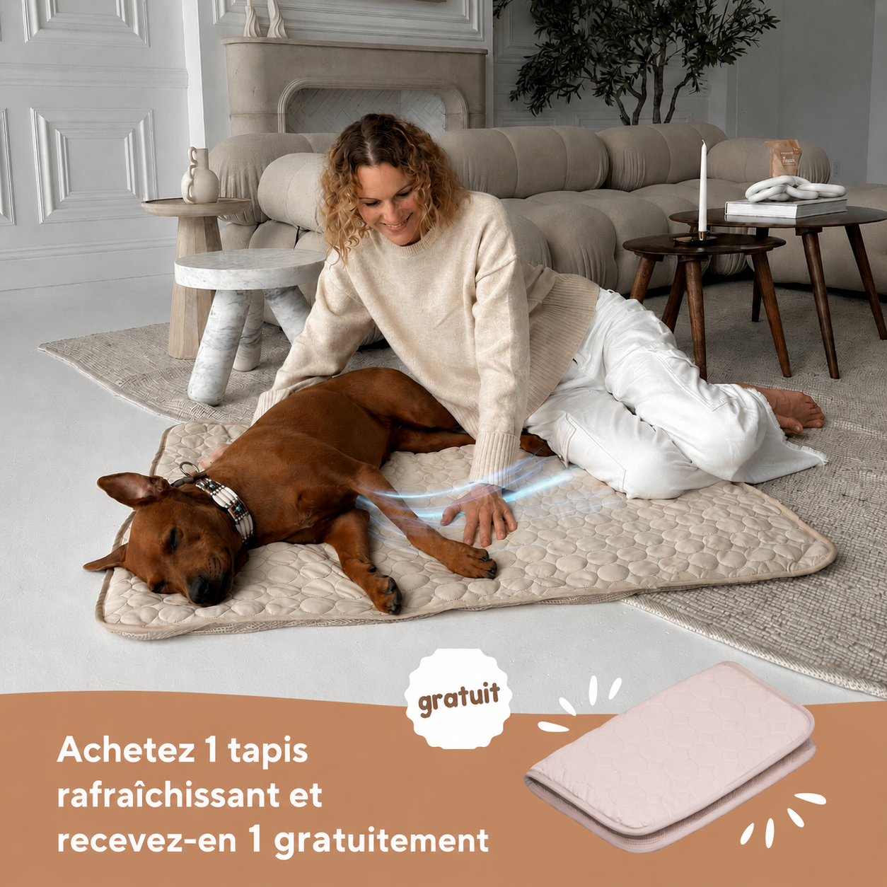 ArcticCloud® - Tapis rafraîchissant pour chien (1+1 OFFERT)