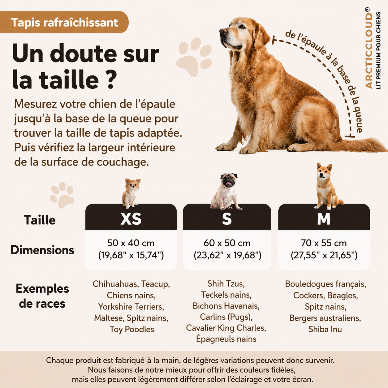 ArcticCloud® - Tapis rafraîchissant pour chien (1+1 OFFERT)