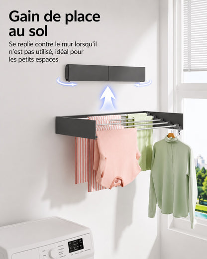 AirFold – Étendoir mural (pliable et gain de place)