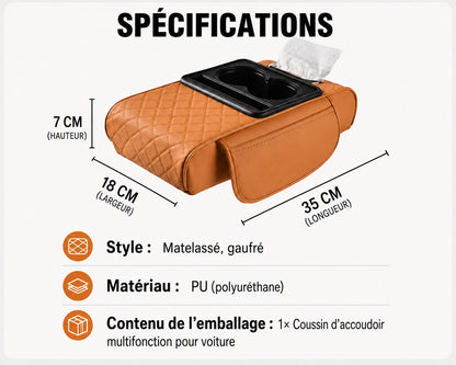 Accoudoir Multifonctionnel en Cuir
