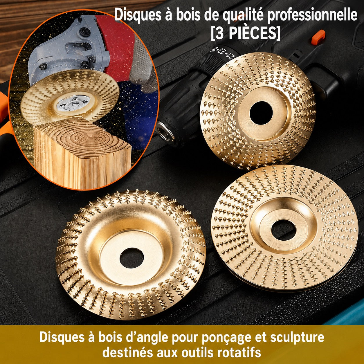 CarveX Disques de Précision - Set de 3 pièces