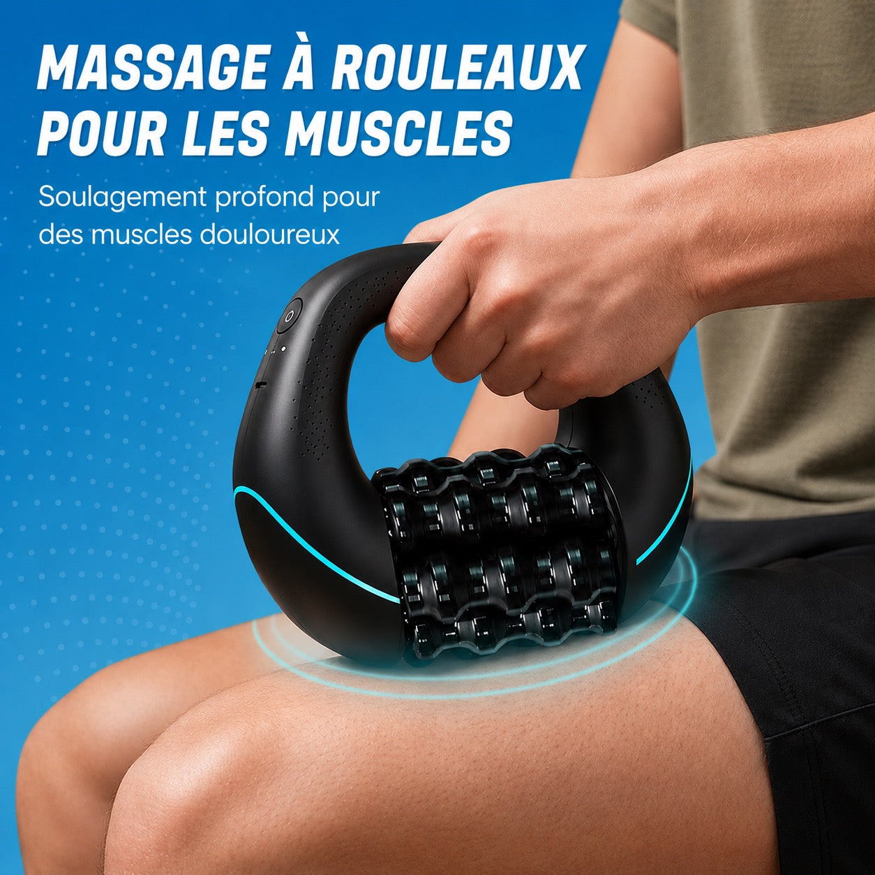 Rouleau de massage électrique à pétrissage profond