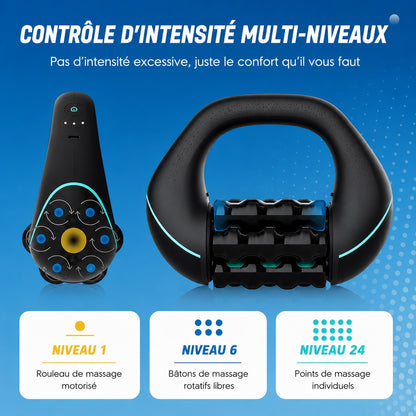 Rouleau de massage électrique à pétrissage profond