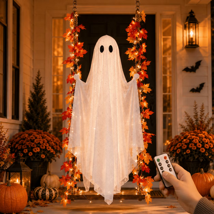 La balançoire fantôme avec éclairage LED – la nouveauté Halloween incontournable de cette année !