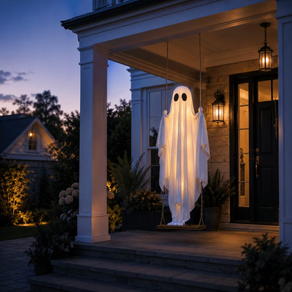 La balançoire fantôme avec éclairage LED – la nouveauté Halloween incontournable de cette année !