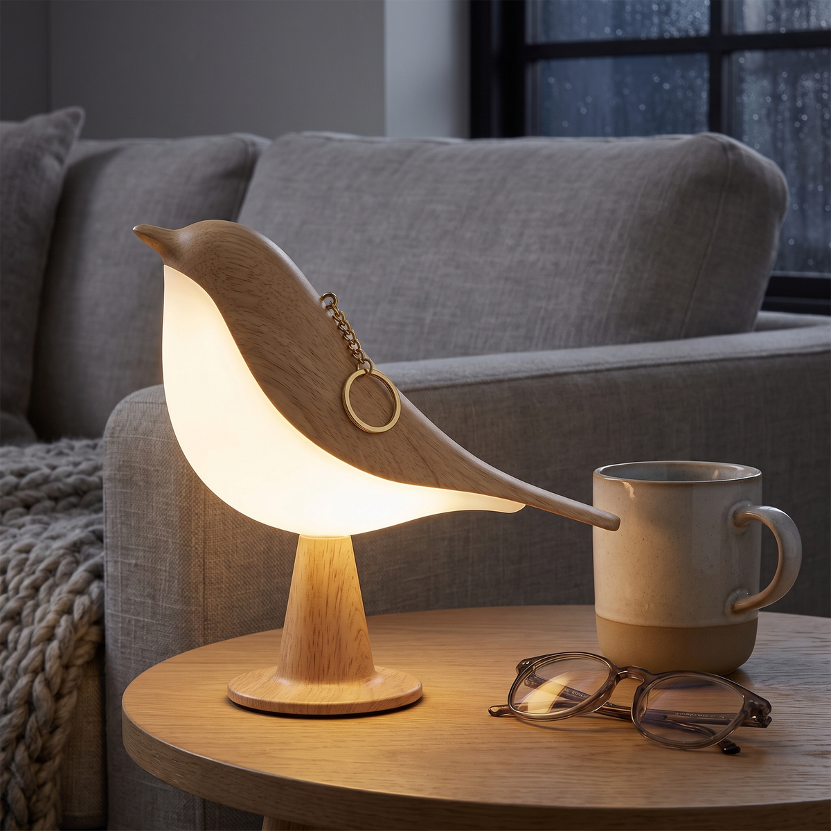 Lampe Oiseau Sans Fil avec Variateur Tactile