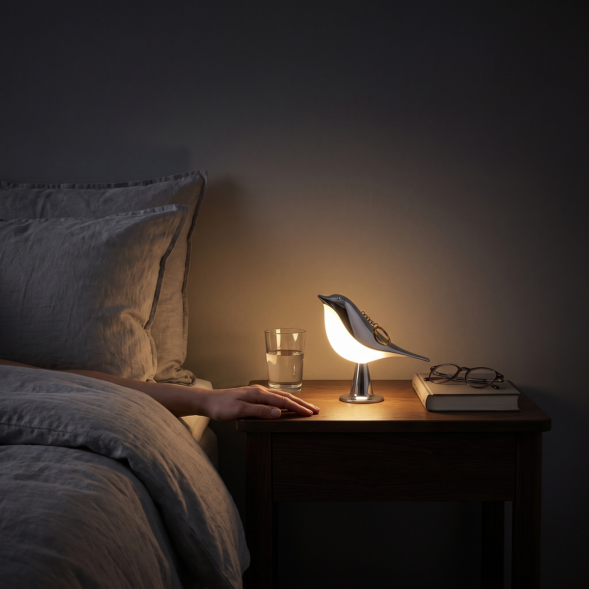 Lampe Oiseau Sans Fil avec Variateur Tactile