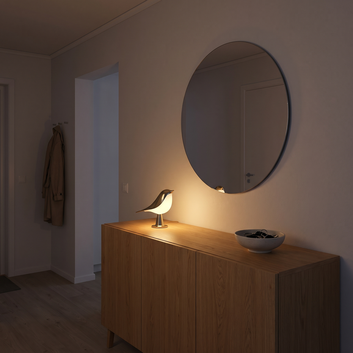Lampe Oiseau Sans Fil avec Variateur Tactile