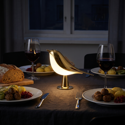 Lampe Oiseau Sans Fil avec Variateur Tactile