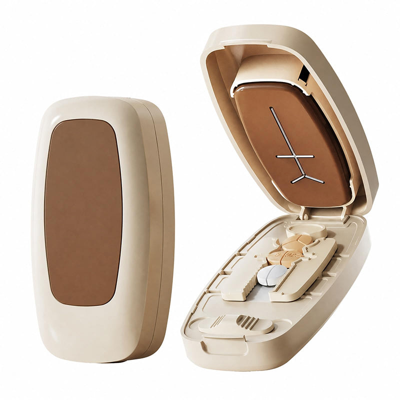 Coupe-comprimés portable – coupe les comprimés avec précision, design compact pour les voyages et la maison