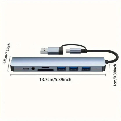Hub USB 8-en-2