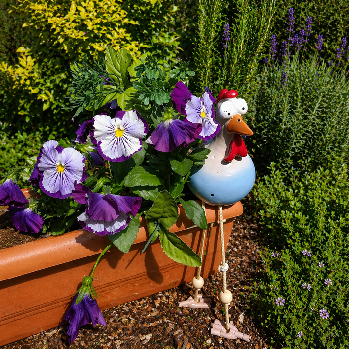 Décorations de poules amusantes pour votre jardin