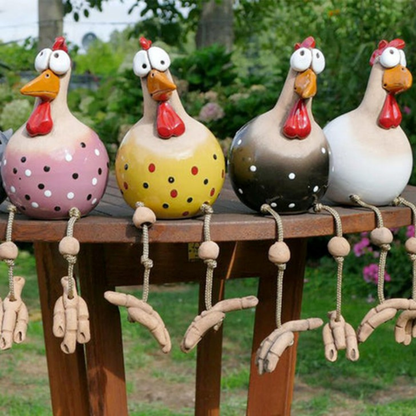 Décorations de poules amusantes pour votre jardin