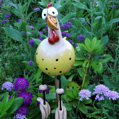 Décorations de poules amusantes pour votre jardin