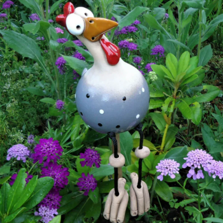 Décorations de poules amusantes pour votre jardin