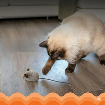 Jouet interactif réaliste pour chat