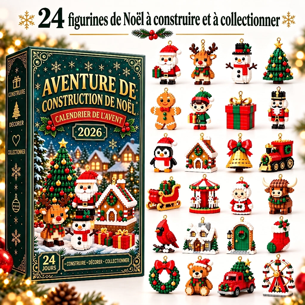 Projet de Construction de Noël – Construisez chaque jour une nouvelle figurine de Noël jusqu’à Noël 🎄